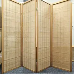 E*.様 木製和風パーテーション 4連　障子　高さ150cm　ジャパンディ　和モ E*.様 木製和風パーテーション 4連 障子 高さ150cm ジャパンディ 和モ