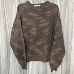 JOURNAL STANDARD ブラウン 柄ニット