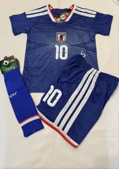130cm 【2026日本代表】10番堂安律ソックス付き子供サッカーユニフォーム