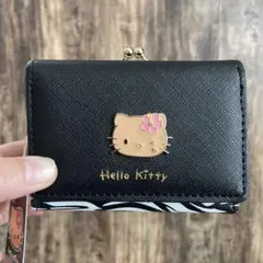Hello Kitty 三つ折り財布 黒