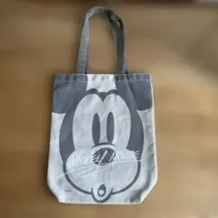 ダイソー　ミッキーマウス トートバッグ グレー