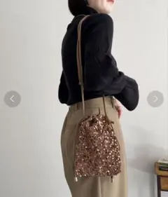 FREDY & GLOSTER スパンコール巾着ショルダーのサムネイル