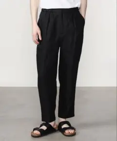 MORRIS&SONS リネンイージーパンツ ブラック 日本製