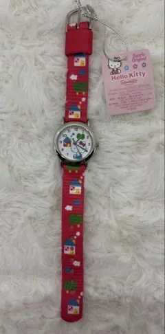 1996年製 完全動作品HELLO KITTY 腕時計立体ヴィンテージ平成レトロ 