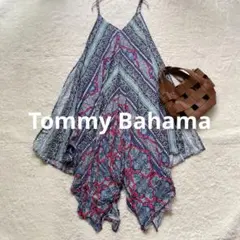 Tommy Bahama レーヨン　キャミワンピース　総柄 エスニック リゾートのサムネイル
