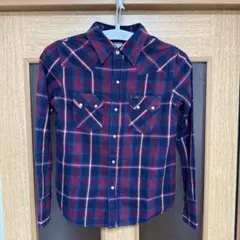 Lee ネルシャツ ネイビー/レッドチェック古着　アメカジ　ヴィンテージ