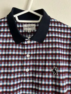 【美品】Jack Bunny!! チェック柄半袖ポロシャツ サイズ5