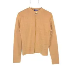 Burberrys BLUE LABEL ウール100% ジップカーディガン M
