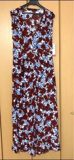 ZARA・花柄ロングワンピース