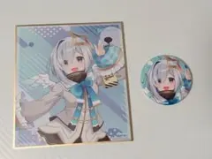 TSUTAYA hello hololive 天音かなた ミニ色紙缶バッジセット