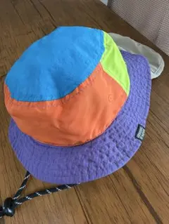 子ども用　マルチカラー バケットハット　春夏キッズ帽子　ハット　カラフル