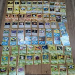 当時品 旧裏 ポケモンカード 被り無し100枚まとめ売り＋おまけ