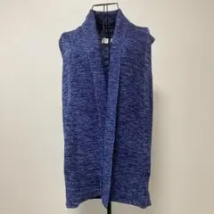 【未使用品】GAP ノースリーブカーディガン S 青のサムネイル