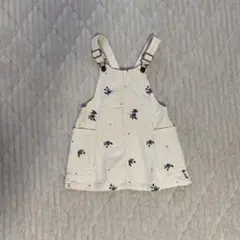 ZARA 花柄コーデュロイジャンバースカート