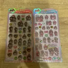 【国内正規品】 うるちゅるポップシール もんちっち 2種類セット ステッカー