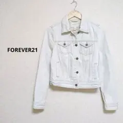 FOREVER 21 ライトブルー ダメージデニムジャケット サイズＳ