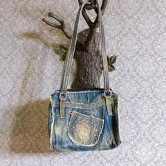 ヴィンテージ希少Harley-Davidsonデニム ハンドバッグ