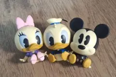 カプキャラ　ミッキーマウス・ドナルド・デイジー フィギュア3体セット