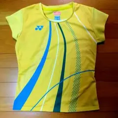 YONEX イエロー ストライプ シャツ