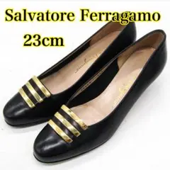 【お買い得‼️】Salvatore Ferragamo レザー パンプス　高級感✨