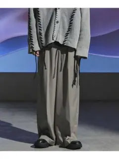 美品✨メゾンスペシャル ウール ミックス ツータック ワイド パンツ