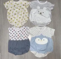 【80cm】ベビー服まとめ売り 夏服 ロンパース 男の子 半袖