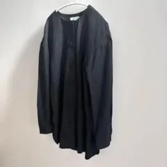 ☆PLST☆プラステ☆ノーカラー シャツ チャコールグレー　Sサイズ