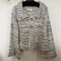 [r.p.s] ラメ入ニットカーディガン Mサイズ