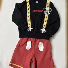 ミッキー　セットアップ　トレーナー　ハーフパンツ