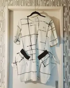 コイビトミサキ 半袖 Tシャツ ワンピース チュニック S～M 白