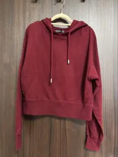 Bershka ベルシュカ パーカー ボルドー XS