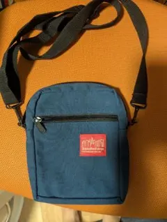 ネイビー キャンバス ショルダーバッグ　マンハッタンポーテージ