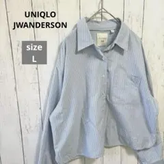 UNIQLO JWANDERSON オックスフォードシャツ　ストライプ　Lサイズ