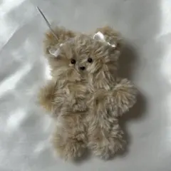 モールドール モール人形 キーホルダー クマ ブラウン 茶色