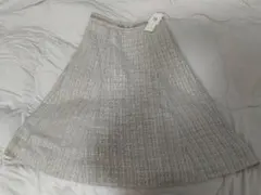 ミッシュマッシュ　 ピンク　ツイード　フレアスカート