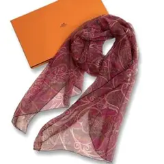 エルメス スカーフ シルクモスリン140 LALBHAI シフォン ストール エルメス スカーフ シルクモスリン140 LALBHAI シフォン