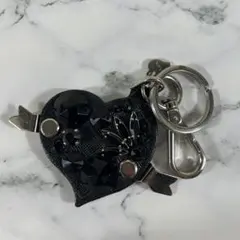 美品】ステラマッカートニー バッグチャーム キーホルダー ハート