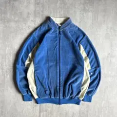 【80s vintage】トラックジャケット　ブルゾン　ベロア　短丈　古着