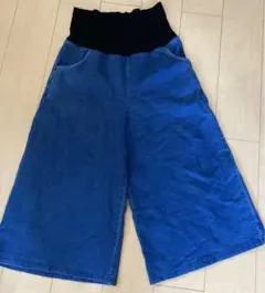 マタニティ　ワイド　パンツ　Mサイズ