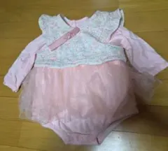 韓国　チマチョゴリ風　agabang ベビー ロンパース 花柄 チュール ピンク