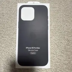 iPhone16 Pro MaxシリコンケースMagSafe対応ブラック【純正】