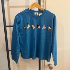 DLR 海外ディズニーランド L ロングシャツ ヴィンテージ ミッキー＆フレンズのサムネイル