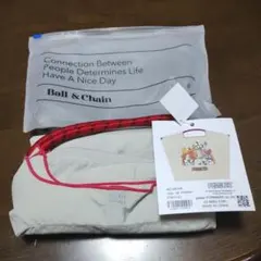 Ball＆Chain PEANUTS エコバッグ グレー/ピンク L
