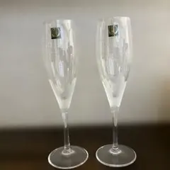 HOYA CRYSTAL シャンパングラス 2個セット