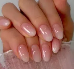 ナチュラル シンプル パーティー グラデーション ピンク ネイル ネイルチップ