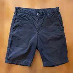 ユニクロ　UNIQLO ネイビー　コットン　ハーフパンツ　Sサイズ