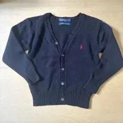 ラルフローレン　無地　ブラックカーディガン　サイズ4