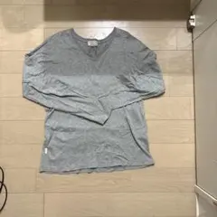 beams vネックグレーロンT