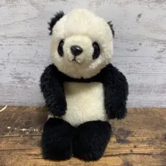 OS12 昭和レトロ ヴィンテージ パンダ ぬいぐるみ マスコット 置物