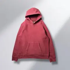 90s USA製 CAMBER 無地スウェットパーカー L バーガンディ裏起毛